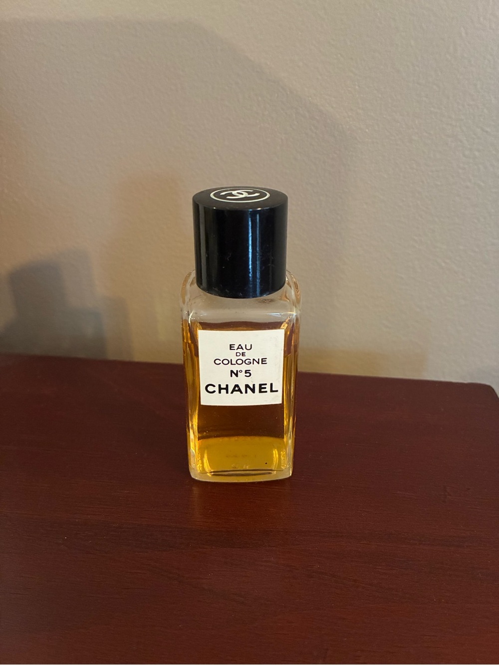 CHANEL No. 5 Eau de Cologne Bottle - Black & Amber vintage EUC